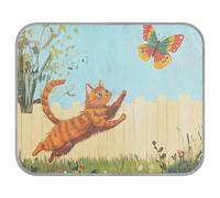 siphylline Cat Chasing A Colorful Butterfly Summer Outdoor Cooling pad Self Cooling beds Cats for Pig Cats Outdoor Non-Electric cama refrescante para Perros S