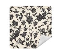 siphylline Cosmetic Pouchs Cloth Magic Self-Adhesive Make Up Organizers Wrap 13.8 X 13.8 Wrapper For Organization, victorian hsketch flowers, 13.8x13.8in