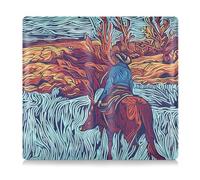 siphylline Cowboys in The Valley Pu Leather Registration and Insurance Card Holder Wallet Accessories Case for ID, Driver's License, Key Contact Information Cards, Cowboys in the valley, One Size