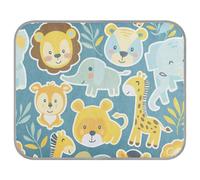 siphylline Cute Safari Animals Summer Cooling for Dogs Self Cooling pad for Dogs for Rabbit cat Outdoor cat Accessories Camas frias para Perros S