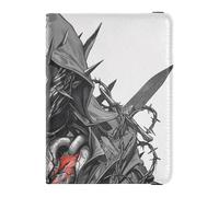 siphylline Dark Style Dangerous Cold Look Character Dagger Leather Passport Card Holder Cover Combo Vaccine Case Protector Cover Cute Passport Book Waterproof