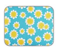 siphylline Donut Chamomile Polka Dot Montage Summer Keep Dogs Cool in Summer Self Cooling pet beds for Cats for Puppy Indoors Removable Mantas frías para Perros S