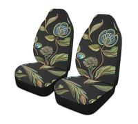 siphylline Embroidery Elements Decorative seat Protector for SUV car Washable seat Covers Waterproof fundas para asientos de carros Set of 2