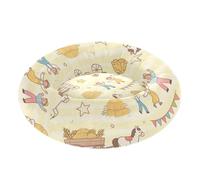 siphylline Happy Farm Celebration Colorful Pet Cat Bed Removable & Washable fluffier Puppy Beds for Extra Small Size Pets Sleeping