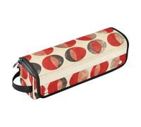 siphylline Hot Hair Tools Travel Bag and Heat Resistant Mat with Zipper Large Hair Straigheners Travel Case for Flat Irons, Straighteners, Curling Irons, Ikat Print Women Essentials Storage