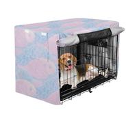 siphylline Japanese Pinkish-Blue Kois Cage Covers for Dog Crates Kennel Cover Dog Crate Protector