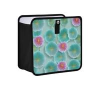 siphylline Leak-Proof Foldable Container bin Portable Trash can for Cars SUV for SUV, Truck & Minivan 6L - Funny 3D Optical Illusion Water Lily