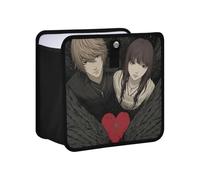 siphylline Leak-Proof Foldable Foldable Trash can Leak-Proof & Spill-Proof car Accessories for Men Interior for SUV, Truck & Minivan 4L - Death Amime Heart