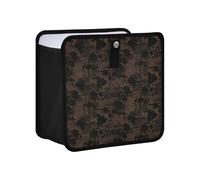 siphylline Leak-Proof Foldable Organizer bin Leak-Proof & Spill-Proof car Garbage can for SUV, Truck & Minivan 4L - Abstract Dark Brown