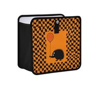 siphylline Leak-Proof Foldable Organizer bin Multipurpose Accessories for Women Interior Cute Car Accessories for Women Men 4L - Funny Porcupine Balloon Orange Black