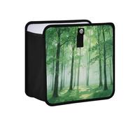 siphylline Leak-Proof Foldable rv Trash can Portable mini Trash Bags for car for SUV, Truck & Minivan 4L - Fresh Forests Green Trees