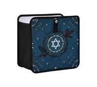 siphylline Leak-Proof Foldable Trash bin Multipurpose Garbage can for Back for Women Men Road Trip Essentials 4L - Crow Card Tarot