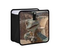 siphylline Leak-Proof Foldable Trash can Bags Waterproof Garbage Container bin for car Car Accessories for Women Men 4L - Hoover Dam Lizard Selfie