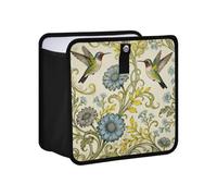 siphylline Leak-Proof Foldable Trash can Outdoor Leak-Proof & Spill-Proof Trash can for Back seat Car Accessories for Women Men 6L - Kingfisher Daisy Flower Blue Yellow