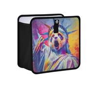 siphylline Leak-Proof Foldable Trash can Small Waterproof Garbage Bag for car Fit for All Cars 4L - Panda Liberty Statue