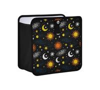 siphylline Leak-Proof Foldable Travel Trash can Waterproof & Odor-Free car Accessories for Women Interior for SUV, Truck & Minivan 4L - Space Star Nebula Black