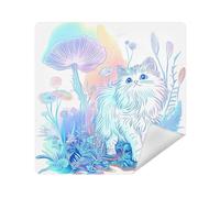 siphylline Make up Pouchs Cloth Magic Self-Adhesive Cosmetic Bag Organizer Wrap 13.8 X 13.8 Wrapper For Organization, Beauty Ragdoll Cat, 17.7x17.7in