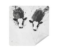 siphylline Makeup Organizer Bag Camera Lens Cloth Self Adhesive Travel Bag Organizer Wrap 13.8 X 13.8 Wrapper Organizer Bags For Women, Cow swimming in the air, 21.7x21.7in