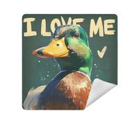 siphylline Makeup Travel Case Cloth Magic Sticker Makeup Bag Organizer Wrap 13.8 X 13.8 Wrapper Makeup pouching For Women, cute green bird, 21.7x21.7in