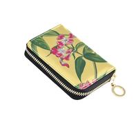 siphylline Margay Phlox Genesis Misty Rose leather card wallet With 9 cards slot RFID Blocking mens card holder with zipper