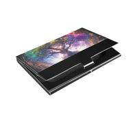 siphylline Mystic Tarro Purple Astrology tree Ultra-thin business card holder organizer With Leather & Stainless Steel cards holder for Protects Your Cards