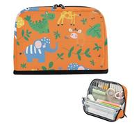 siphylline Pencil Cases Large Capacity Cosmetic Bag With Slot Stationery Pencil Case for Nurse School Must Haves Cute Cartoon Animals