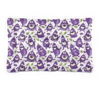 siphylline Playful Vegetable Monsters Mauve Pet Mattress Non-Slip Soft Comfortable Dog Crate Mat for Medium/Large Dogs 36" x 24"