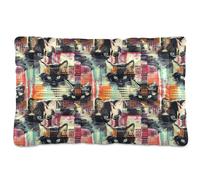 siphylline Pop Art Style Cats Dog Cat Bed Soft Anti-Slip Dog Cat Bed for Large Jumbo Medium Small Dogs 36" x 24"