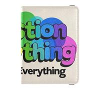 siphylline Question Everything Leather Passport Holders Passport Wallet Passport Holder Case Ultra Slim