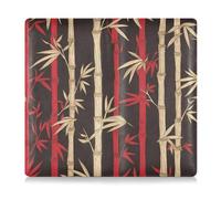 siphylline Red Gold Chinese Plant Pu Leather Car Registration and Insurance Card Holder Prefect Car Essentials Wallet for Cards, Essential Document, Driver License Vehicle Paperwork