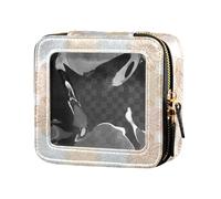 siphylline Sketch Leaves Flower Modern Transparent Small Makeup Bag for Handbag Travel Toiletry Bags Mini Containers Makeup for Flying, Sketch Leaves Flower Modern, 1 Size, Sketch Leaves Flower