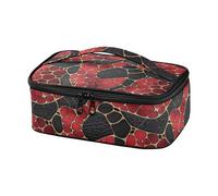 siphylline Snake Skin Fur Texture French Art Valentine's Day Women Lunch Bag Small Insulated Bag Lunchboxes Mini Lunchbox Work