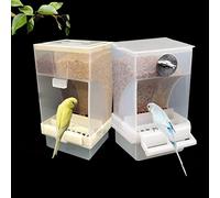 Sipiris Automatic Bird Feeder,2pcs Bird Seed Feeder Automatic Food Dispenser Bird for Budgerigar Canary Cockatiel Finch Parakeet(425g+270g)