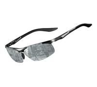 SIPLION Polarized Sunglasses Mens Sports: Ultra Light Al-Mg Metal Frame UV Protection Ideal For Driving Fishing Running Golf