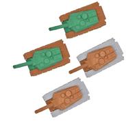 SIPLIV 4 Pack Tank Pencil Eraser, Cute Novelty 3D Puzzle Eraser for Party Favors Homework Rewards School Student Prizes