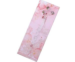 SIPLIV Handmade Glass Dip Pen Magic Sakura Glass Pen Crystal Dip Sign Pen Gift Pen Calligraphy Pen - Pink