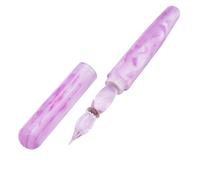 SIPLIV Resin Calligraphy Pen Dip Pen Glass Pen Nib Pocket-Size Travel Pen for Business Signature and Art - Purple