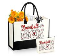 SiplyHaven Baseball Mom Gifts Tote Bags for Women Baseball Mom Essentials Bag Birthday Thanksgiving Christmas Gifts for Mama