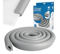 SIPO Grey Foam Edge Protector Tape - 2M Baby Proofing Safety Bumper Guard for Table, Furniture, Sharp Corners - SIPO Sicherheit Sipo grau Universal