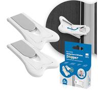 SIPO Sliding Lock for Doors & Windows - Set of 2 Child Safety Locks - Toddler Safe Latch for Sliding Doors, Windows, Cabinets - No Drilling, Self-Adhesive