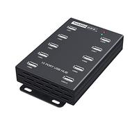 Sipolar A-300 10 Port USB 2.0 Metal HUB for Bitcoin Miner with Surge Protection