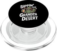 Sippin Like A Grandpa In The Desert Sunset PopSockets PopGrip for MagSafe