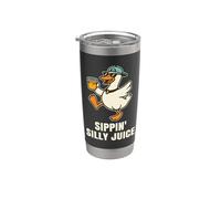 Sippin' Silly Juice Funny Silly Goose Lemon Stand Lemonade Stainless Steel Insulated Tumbler
