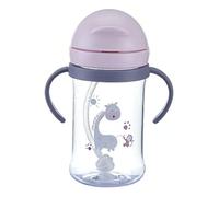 Sippy Cup With Fliptop Straw, Silicone Straw Sippy Baby Cup 400ml Large Capacity Leakproof Side Double Handles Training Learner Cup Weighted Straws Spout No Spill Sippy Cup Water Cup For Kids