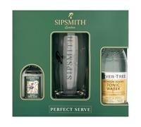 Sipsmith Gin Gift Set - The Perfect Serve Includes: 1x 5cl London Dry, 1x Fever Tree Premium Indian Tonic Water & Hi-Ball Glass - Birthday Gin Gifts for Women, Men, Boyfriend, Valentines Day