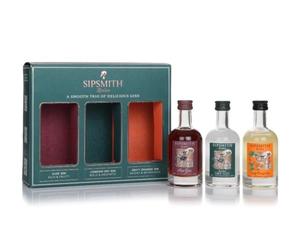Sipsmith Triple Mini Gin Gift Set (3 x 5 lavoured Gin