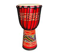 SIPSOCE Djembe Drum 8'' Hand Drum Musical Instrument African Drumk, Bongo (Red)