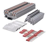 SIPUN ST2-2.5/2X2 Twin Spring Terminal Block Push in Type PT Screwless Wire Din Rail Connector 30 Pcs Set
