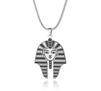 SIPURIS Egyptian Sphinx Necklace Antique Mythological Pharaohs Power Symbol Amulet Women and Men Jewellery 1.3 x 0.94 inches Stainless Steel No Gemstone, 33 x 24 mm, Stainless Steel, No Gemstone