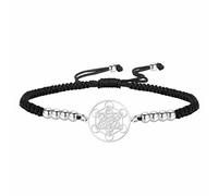 SIPURIS Metatron's Cube Bracelet for Men Women Archangels King Solomon Seal Coin Link Bracelet Stainless Steel Geometry Hollow Out Chains for Men Amulet Jewelry, 6.69” +1.57” (17+5cm), Stainless